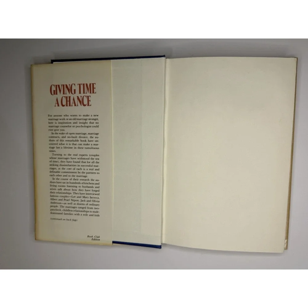 Giving Time a Chance Ronna Romney Hardcover Evans Marriage Vintage